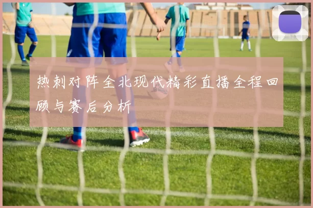 热刺对阵全北现代精彩直播全程回顾与赛后分析